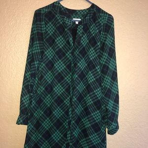 Plaid Shirt Dress